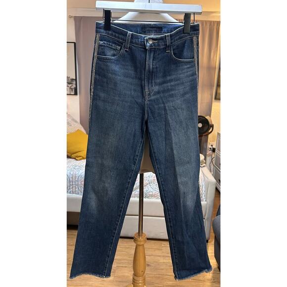 J brand jeans- Jules High Rise Ankle Length Tuxedo Racer
strip jeans-26 - Picture 3 of 10